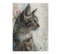 Jigsaw Puzzles for Adults 52x38cm/1000pcs Splattered Whiskers Puzzle for Adults Relaxing Games Perfect Decoration for Birthday, Chrismas 52x38cm/1000pcs
