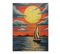 Jigsaw Puzzles for Adults 52x38cm/1000pcs Sunset Sail Serenity Jigsaw Toy Wall Decor Difficult Hard Deal As Gifts for The Whole Family 52x38cm/1000pcs