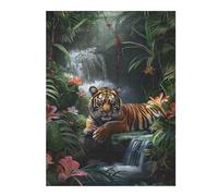 Jigsaw Puzzles for Adults 52x38cm/1000pcs Tigers Jungle Repose Puzzle for Adults Relax Games Difficult Hard Gifts for Friends And Family 52x38cm/1000pcs