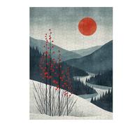 Jigsaw Puzzles for Adults 52x38cm/1000pcs Tranquil Nordic Canvas Adult Puzzles Hands-on Game Stress Reliever Fun at Home Activities, 52x38cm/1000pcs