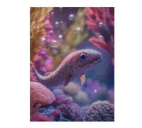 Jigsaw Puzzles for Adults 52x38cm/1000pcs Underwater Baby Eel Fish with Bubbles Jigsaw for Adults Brain Teaser Game A Work of Art Birthday Present, Gifts, 52x38cm/1000pcs