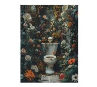 Jigsaw Puzzles for Adults 52x38cm/1000pcs Vintage Dark Toilett Jigsaw for Adults Relax Games For Family Fun Christmas Birthday Gifts 52x38cm/1000pcs