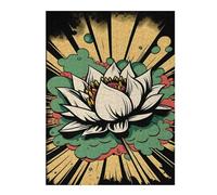 Jigsaw Puzzles for Adults 52x38cm/1000pcs Vivid Lotus Flower Pop Art Puzzles for Adults Anti-Stress Toys Improve Memory Deal As Gifts for The Whole Family 52x38cm/1000pcs