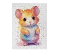 Jigsaw Puzzles for Adults 52x38cm/1000pcs Watercolor Baby Hamster Jigsaw Puzzle Hands-on Game Difficult Challenge Gifts for Friends And Family 52x38cm/1000pcs