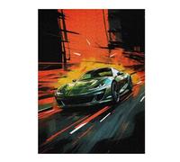 Jigsaw Puzzles for Adults 52x38cm/1000pcs Watercolor Fast Waves Adult Puzzles Relaxing Games Hand Speed Race Gifts for Friends And Family 52x38cm/1000pcs