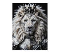 Jigsaw Puzzles for Adults 52x38cm/1000pcs White Lion King Adult Jigsaw Hands-on Game Analysis And Logic Fun at Home Activities, 52x38cm/1000pcs