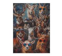 Jigsaw Puzzles for Adults 52x38cm/1000pcs Wild Cool Animals Painting Puzzles for Adults Relax Games Presents for Women Fun Activities at Home 52x38cm/1000pcs
