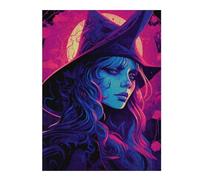 Jigsaw Puzzles for Adults 52x38cm/1000pcs Witch's Enchanted Night Jigsaw Toy Wall Decor Difficult Hard Deal As Gifts for The Whole Family 52x38cm/1000pcs