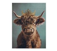 Jigsaw Puzzles for Adults 52x38cm/1000pcs Yak King Pastel Crown Adult Jigsaw Puzzle Brain Teaser Game A Work of Art Challenging To Complete 52x38cm/1000pcs