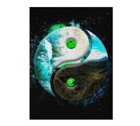 Jigsaw Puzzles for Adults 52x38cm/1000pcs Yin Yang Nature Balance Jigsaw Puzzle Toy Wall Decor Difficult Challenge Deal As Gifts for The Whole Family 52x38cm/1000pcs