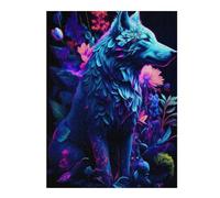Jigsaw Puzzles for Adults 52x38cm/1000pcsBrilliant Wolf Puzzles for Adults Relax Games Presents for Women Fun Activities at Home 52x38cm/1000pcs
