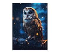 Jigsaw Puzzles for Adults 52x38cm/1000pcsEpic Rainy Barn Owl Jigsaw for Adults Brain Teaser Game A Work of Art Birthday Present, Gifts, 52x38cm/1000pcs