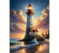 Jigsaw Puzzles for Adults 60 Piece Ocean Lighthouse Tree, Jigsaws 60 pieces for adults Family Activity, Challenging puzzles Games, Colourful, Beautiful Decoration Puzzle