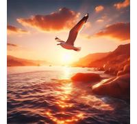 Jigsaw Puzzles for Adults 60 Pieces Animal Seagull Sunrise, Puzzles for Adults, Challenging Game, Impossible Hard Challenge, Puzzle for Adult 60 Pieces