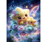 Jigsaw Puzzles for Adults 60 Pieces,Cute Star Rainbow puzzles for adults,Classic Educational Games DIY Handwork Puzzle for Home Decor Gift