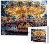 Jigsaw Puzzles for Adults 6000, 6000 Piece Jigsaw Puzzles for Adults, Wooden Game for The Whole for Men, Trojan Horse Pzzle for Christmas Decorations, Gifts for Women, yellow Pattern PjY297 P-Q