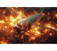 Jigsaw Puzzles for Adults 6000 Airplane 6000 Piece Jigsaw Puzzles for Adults, Challenging Puzzle Educational Game for The Whole for Women Gifts for Men Wall Art Room Decor War 72x42 Inches RXPT-3856