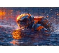 Jigsaw Puzzles for Adults 6000 Astronaut 6000 Piece Jigsaw Puzzles for Adults, Challenging Puzzle Educational Game for The Whole for Women Gifts for Men Room Decor Landscape 72 x 42 In RXPT-1782