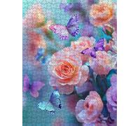 Jigsaw Puzzles for Adults 6000, Beautiful Butterfly 6000 Piece Jigsaw Puzzles for Adults, Challenging Puzzle Games, Classic Jigsaws, Impossible de Assemble Handmade, Fun Family Activities BXHZW0-681