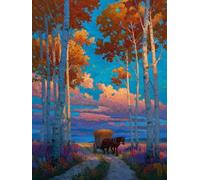 Jigsaw Puzzles for Adults 6000, Carriage Forest, Classic YHPGL0-572 | Challenging Puzzles, Games and Family Activities, for Home Wall Decoration, Great Gift Idea, Back Letters Hints/A-D Sections