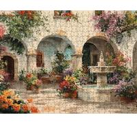 Jigsaw Puzzles for Adults 6000, Classic Puzzle, Garden Fountain LDYQS1-292