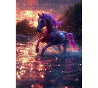 Jigsaw Puzzles for Adults 6000, Colorful Horses 6000 Piece Jigsaw Puzzles for Adults, Challenging Puzzle Games, Classic Jigsaws, Impossible de Assemble Handmade, Fun Family Activities BXHZW0-109