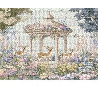 Jigsaw Puzzles for Adults 6000 flower architecture-2, Challenging Difficult Puzzle Wooden, 6000 Piece Jigsaw Puzzles for Adults Educational Game Decompression, Large Size 70.7 x 41.5 inches w0-304