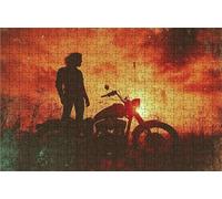 Jigsaw Puzzles for Adults 6000 Motorcycle 6000 Piece Jigsaw Puzzles for Adults, Challenging Puzzle Educational Game for The Whole for Women Gifts for Men Wall Art Room Decor Man 72 x 42 in RXPT-9064