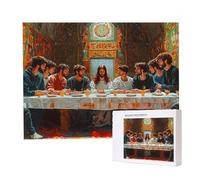 Jigsaw Puzzles for Adults 6000 Piece 179x105cm Challenging Jigsaw Puzzle Educational Game 6000 Pieces The Last Supper Puzzles for Adult, DIY Craft Puzzle for Home Decoration Gifts x-1000