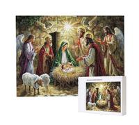 Jigsaw Puzzles for Adults 6000 Piece 179x105cm Challenging Jigsaw Puzzle Educational Game 6000 Pieces Jesus Has Come Puzzles for Adult, DIY Craft Puzzle for Home Decoration Gifts x-908