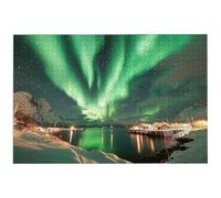 Jigsaw Puzzles for Adults 6000 Piece, 6000 Piece Landscape Jigsaw Puzzles for Adults, Challenging Aurora Jigsaws for the Whole Family, Wooden Puzzle for Home Decor, Gifts for Women and Men, -8858