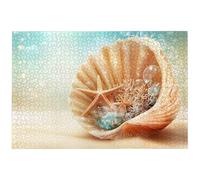 Jigsaw Puzzles for Adults 6000 Piece, 6000 Piece Shell Jigsaw Puzzles for Adults, Challenging Beach Jigsaws for the Whole Family, Wooden Puzzle for Home Decor, Gifts for Women, Gifts for Men, -7310