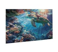 Jigsaw Puzzles for Adults 6000 Piece Animal Jigsaw Puzzle - Colourful, Challenging Game & Brainteasing Adult Jigsaws, The Whole 3D Jigsaw Gifts for Women, Men Beautiful Decoration Sea Turtle K0F-96