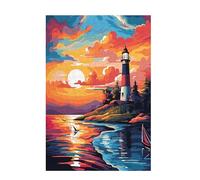 Jigsaw Puzzles for Adults 6000 Piece Bird Large Puzzle Lighthouse, Difficult Challenging Family Games for The Whole for Women, Wooden Jigsaws with Gift Box Packaging, Gifts for Women 105x179cm D-1665