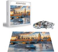 Jigsaw Puzzles for Adults 6000 Piece Challenging Game Toys, 6000 Piece Jigsaw Puzzles for Adults City, Impossible Puzzle Landscape Fun Theme Puzzle Classic Educational Games, Gifts for Men H-2043