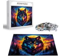 Jigsaw Puzzles for Adults 6000 Piece Challenging Game Toys, 6000 Piece Jigsaw Puzzles for Adults Wolf, Impossible Puzzle Moon Fun Theme Puzzle Classic Educational Games, Gifts for Men & Women H-270