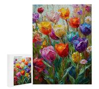 Jigsaw Puzzles for Adults 6000 Piece Colorful Tulips, 6000 Piece Jigsaw Puzzles for Adults, Educational Game jigsaw puzzle 71.8x42in Suitable for Decompression and Room Wall Decor Gifts j-80