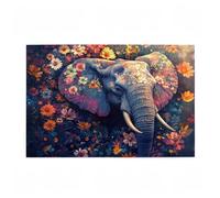 Jigsaw Puzzles for Adults 6000 Piece Elephant Large Puzzle Flower, Difficult Challenging Family Games for The Whole for Women, Wooden Jigsaws with Gift Box Packaging, Gifts for Women 105x179cm D-311