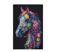 Jigsaw Puzzles for Adults 6000 Piece Horse Large Puzzle Color, Difficult Challenging Family Games for The Whole for Women, Wooden Jigsaws with Gift Box Packaging, Home Room Decor 105x179cm D-843