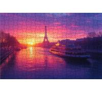 Jigsaw Puzzles for Adults 6000 Piece Jigsaw Puzzles for Adults Cruise Ship Creative Puzzle for Family Educational Games Home Decoration Gifts for Women DIY Puzzle Home Decor Theme: Sunset RXPT-5055