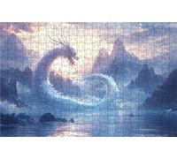 Jigsaw Puzzles for Adults 6000 Piece Jigsaw Puzzles for Adults Dragon Creative Puzzle for Family Educational Games Home Decoration Gifts for Women DIY Puzzle Wall Decoration Theme: Mountain RXPT-7671