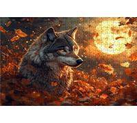 Jigsaw Puzzles for Adults 6000 Piece Jigsaw Puzzles for Adults Moon Creative Puzzle for Family Educational Games Home Decoration Gifts for Women DIY Puzzle Wall Decoration Theme: Wolf RXPT-10741