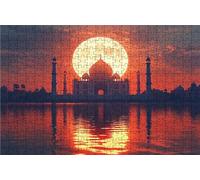 Jigsaw Puzzles for Adults 6000 Piece Jigsaw Puzzles for Adults Taj Mahal Creative Puzzle for Family Educational Games Home Decoration Gifts for Women DIY Puzzle Wall Decoration Theme: Moon RXPT-10101