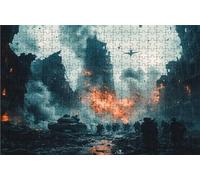 Jigsaw Puzzles for Adults 6000 Piece Jigsaw Puzzles for Adults War Creative Puzzle for Family Educational Games Home Decoration Gifts for Women DIY Puzzle Wall Decoration Theme: Ruins RXPT-7631