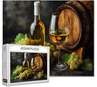 Jigsaw Puzzles for Adults 6000 Piece Jigsaw Puzzles for Adults wine Difficult Challenging Educational Games Develop Problem Solving Skills Increase Creativity Festival Gift Men/Women 105.5X179.5cm N-1