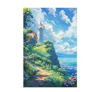 Jigsaw Puzzles for Adults 6000 Piece Lighthouse Large Puzzle Ocean, Difficult Challenging Family Games for The Whole for Women, Wooden Jigsaws with Gift Box Packaging, Gifts for Women 105x179cm D-852
