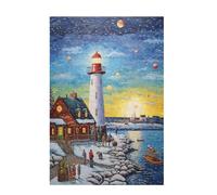 Jigsaw Puzzles for Adults 6000 Piece Lighthouse Large Puzzle Winter, Difficult Challenging Family Games for The Whole for Women, Wooden Jigsaws with Gift Box Packaging, Room Decor 105x179cm D-1274