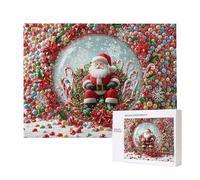 Jigsaw Puzzles for Adults 6000 Piece, Puzzle Educational Games, Challenging Puzzle Game for The Whole for Women, Gifts for Men, DIY Craft Puzzles for Home Decoration Gifts, Theme: Santa Claus C-712