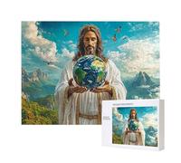 Jigsaw Puzzles for Adults 6000 Piece, Puzzle Educational Games, Challenging Puzzle Game for The Whole for Women, Gifts for Men, DIY Craft Puzzles for Home Decoration Gifts, Theme: Earth Jesus C-122