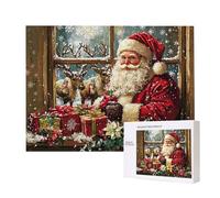 Jigsaw Puzzles for Adults 6000 Piece, Puzzle Educational Games, Challenging Puzzle Game for The Whole for Women, Gifts for Men, DIY Craft Puzzles for Home Decor Gifts, Theme: Santa Claus Deer C-719